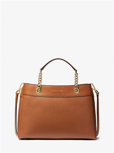 michael kors lori medium faux leather satchel